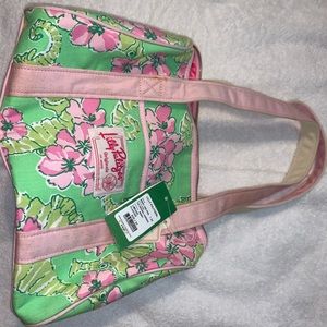lily pulitzer limeade floater handbag